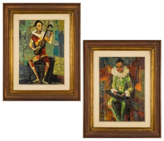 Mary Bryan (VT 1907-1978) Two Harlequins