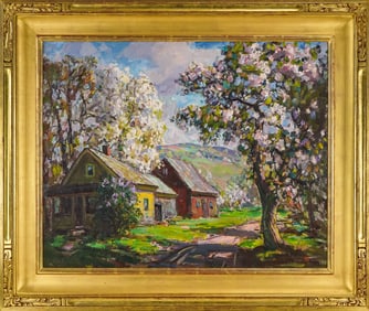 Thomas Curtin (VT 1899-1977) Spring Blossoms