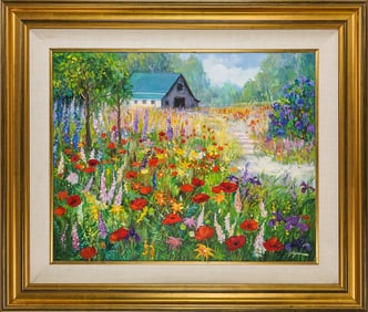 Chan Tinyan (CN 1942-) Garden in June