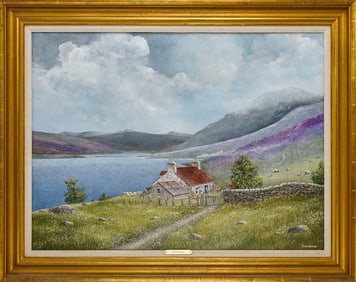 David Bryan Holmes (CA 1936-1994) Clouds over Loch Broom