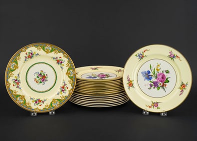 Myott and Johnson Brothers Floral Luncheon Plates