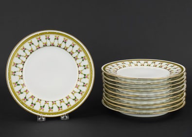 10 Charles Martin Limoges Luncheon Plates