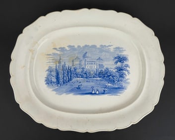 ca. 1830 Ridgways Platter of U.S. Capitol