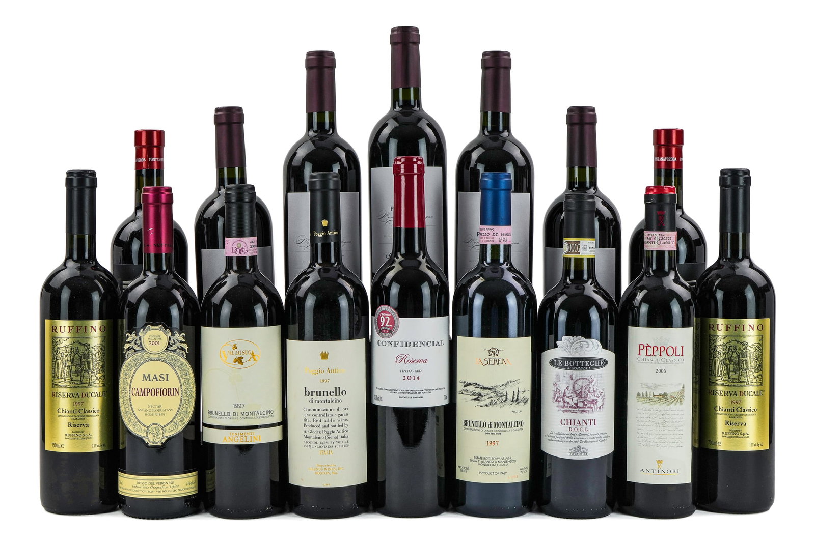 16 Bottles Italian Red Wine: 16 Bottles of Italian Red Wine Sold to benefit The Lake Champlain Land Trust. Local Pick up only