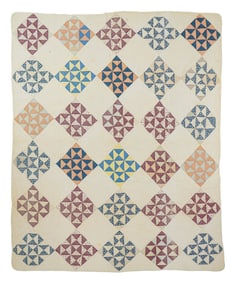 Early 20th c Geometric Pieced Quilt