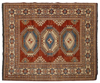 Late 20th c Kazak Style Area Rug