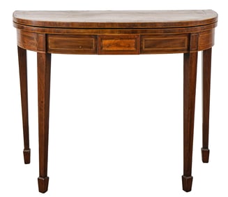 George III Inlaid Card Table