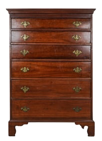 Chippendale Cherry Tall Chest