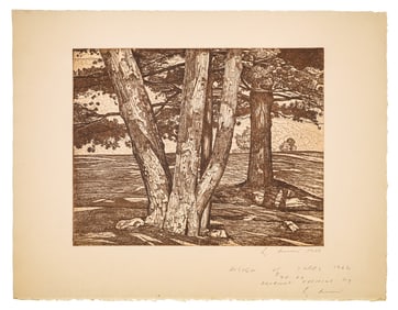 Luigi Lucioni (VT 1900-1988) Design of the Trees