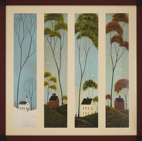 Warren Kimble (VT 1935-) Four Seasons