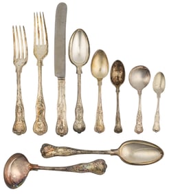J. P. Morgan Jr. Georgian Silver Plated Flatware