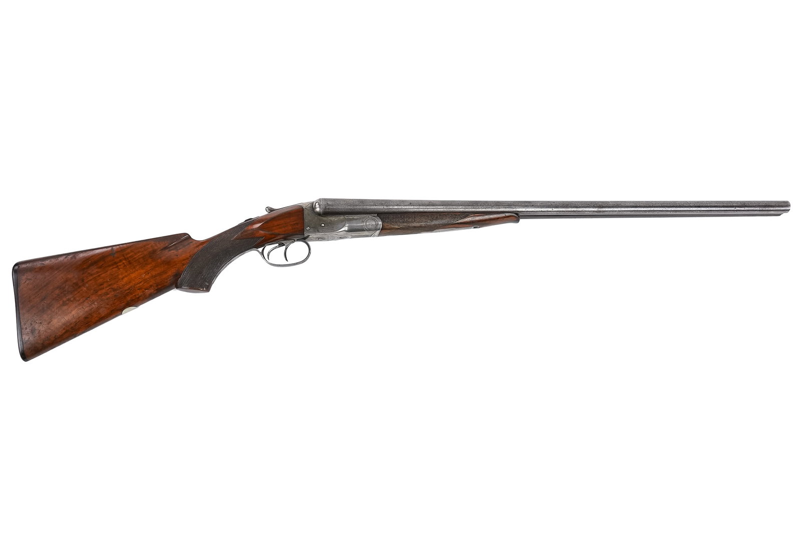Colt Damascus side by side shotgun in 12 ga: Colt Damascus side by side shotgun in 12ga with 28" barrels 44" overall