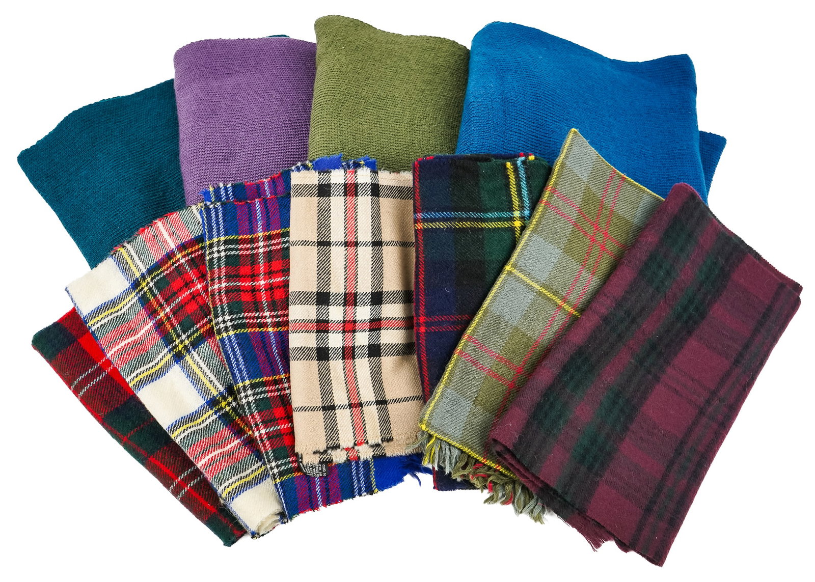 Moriarty of Stowe New Old Stock- Scarfs and wraps: Moriarty of Stowe New Old Stock - Scarves and Shawls/ wraps,- sold with Scottish wool scarves- Approx 25pcs