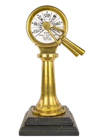 Brass Ship's Engine Order Telegraph