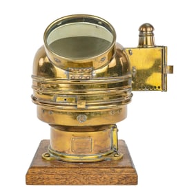 Brass Ship's Gimbaled Compass