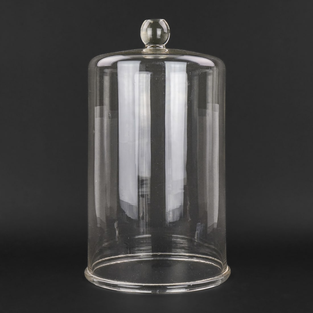 Vintage Clear Glass Dome for Microscope (1 of 4)
