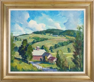 Eric Tobin (VT 1958-) Morning in the Valley (Cambridge VT)