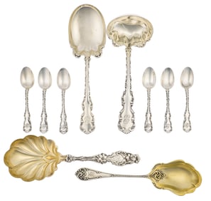 10 pcs. Whiting and Towle Sterling Flatware