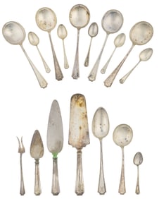 15 pcs. Durgin Fairfax Sterling Silver Flatware
