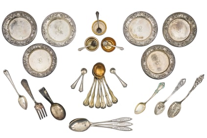 30 pcs. Sterling Silver Flatware and Hollowware