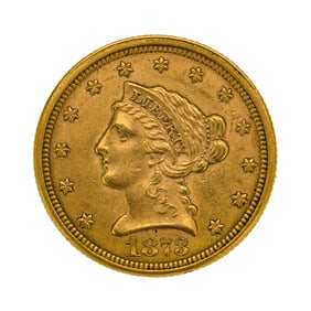 1873 US $2 1/2 Quarter Eagle Gold Coin