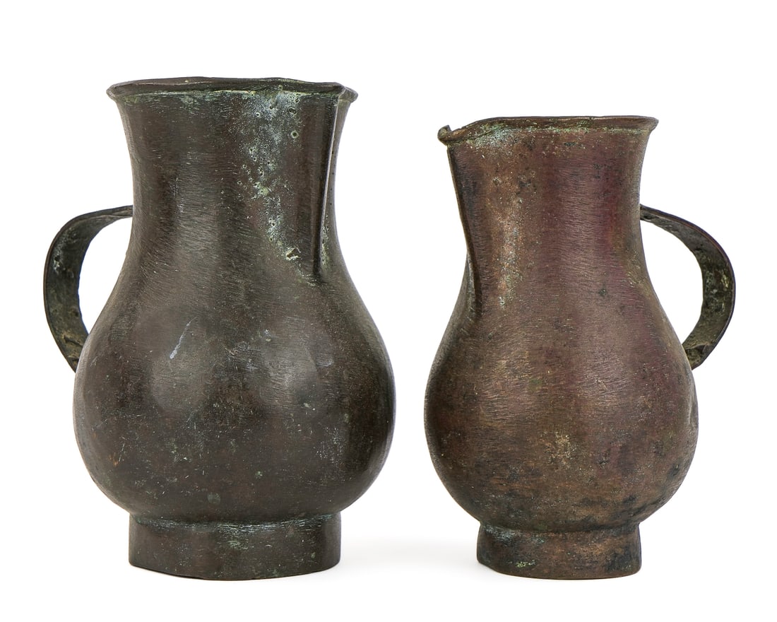 Two Medieval Bronze Jugs, Possibly Japan (1 of 6)