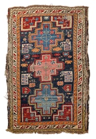 Early 20th c Persian Kazak Area Rug