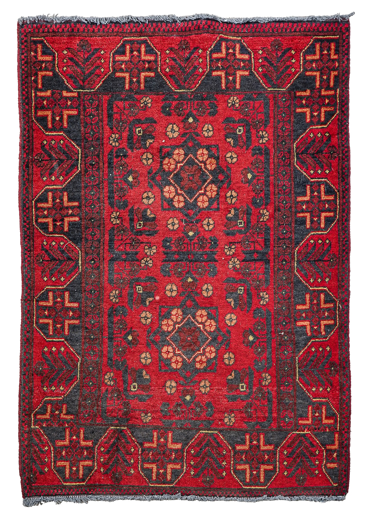 Late 20th c Afghan Area Rug (1 of 4)