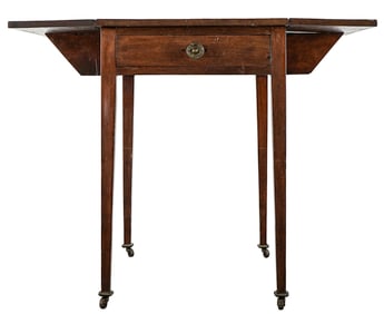 19th c Hepplewhite Mahogany Pembroke table
