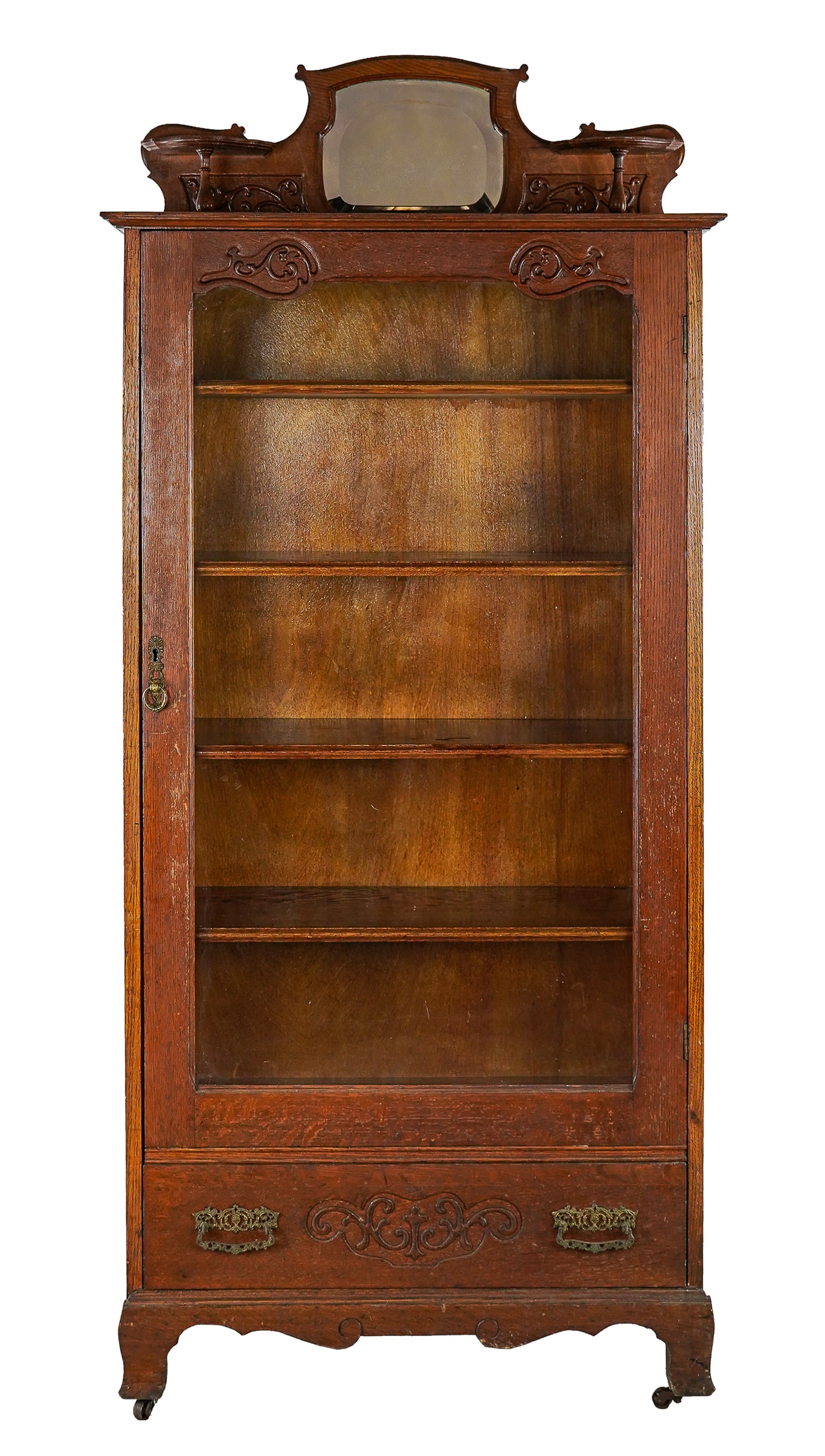 Late 19th c Oak Bookcase (1 of 5)