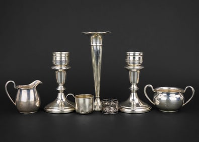 7 pcs. Assorted Sterling Silver Hollowware