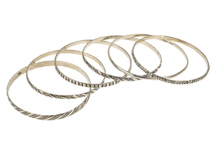 6 Sterling Bangles