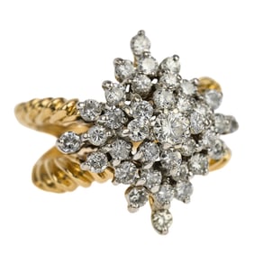 1.5 CT Diamond Cocktail Ring