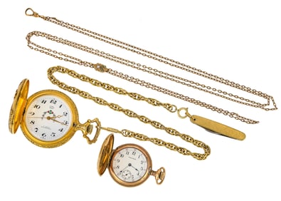 2 Gold Pocket Watches