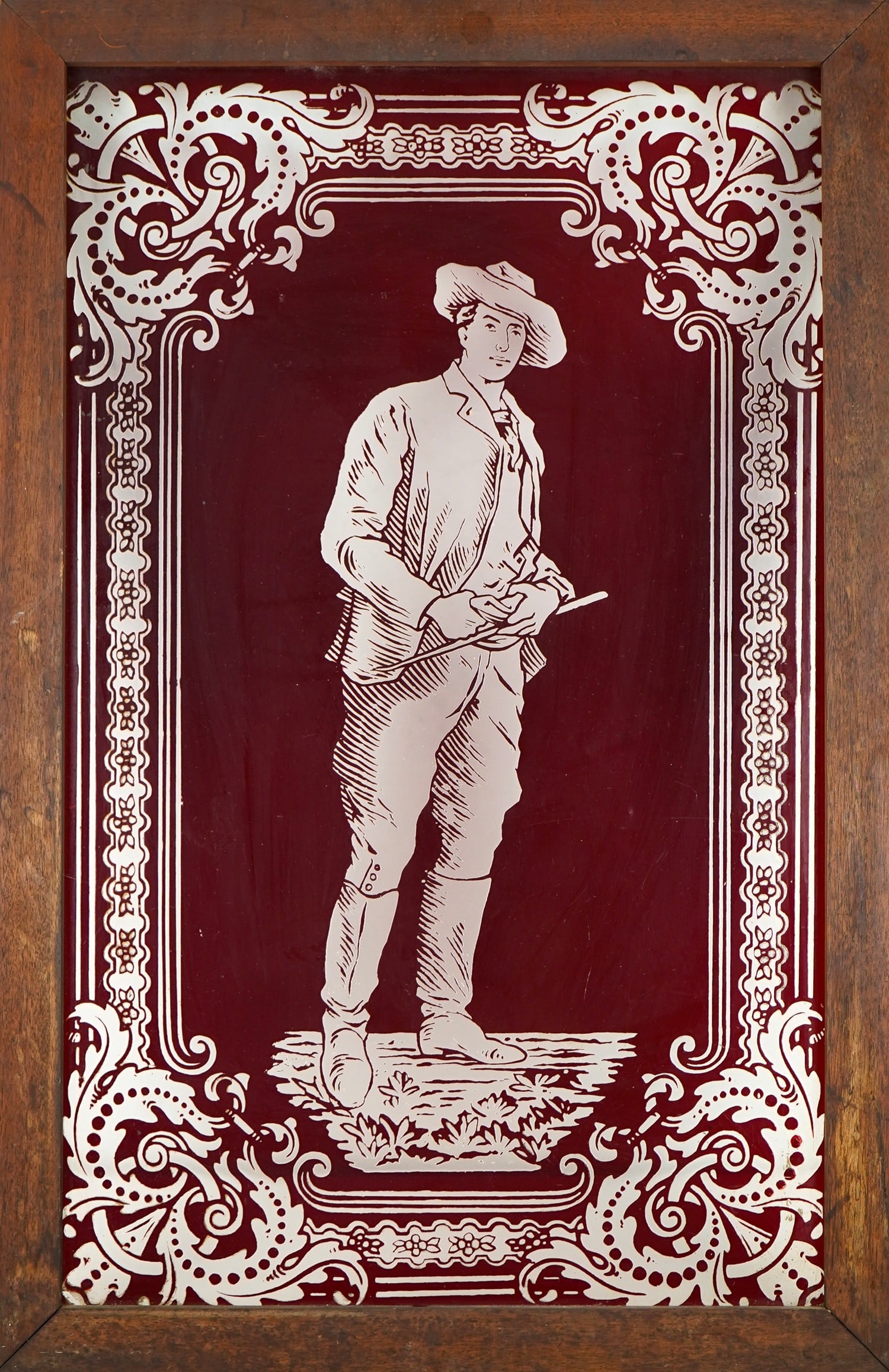 Victorian Era Acid Cut Glass Panel (1 of 4)