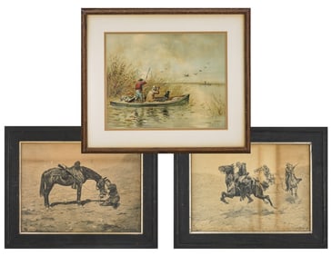 Three Sporting Prints-