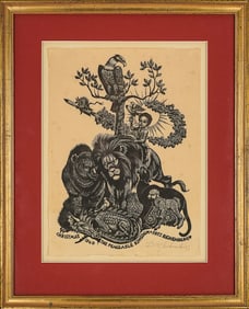 Fritz Eichenberg (AM 1901-1990) The Peaceable Kingdom