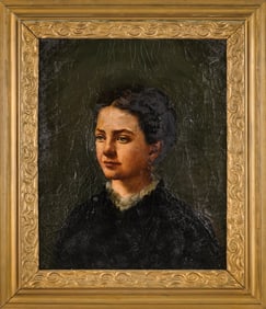 Late 19th c Portrait of a lovely young woman
