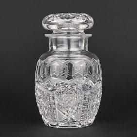 Alhambra American Brilliant Cut Glass Cherry Jar