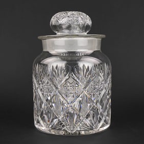 Dorflinger Marlboro Brilliant Cut Glass Humidor