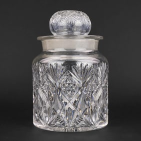 Dorflinger Marlboro Brilliant Cut Glass Humidor