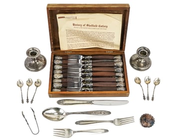 30 pcs. Sterling Silver Holloware and Flatware