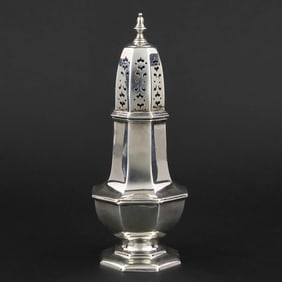 London Sterling Silver Muffineer Sugar Castor