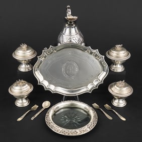 Group of Small Sterling Silver Table Accessories