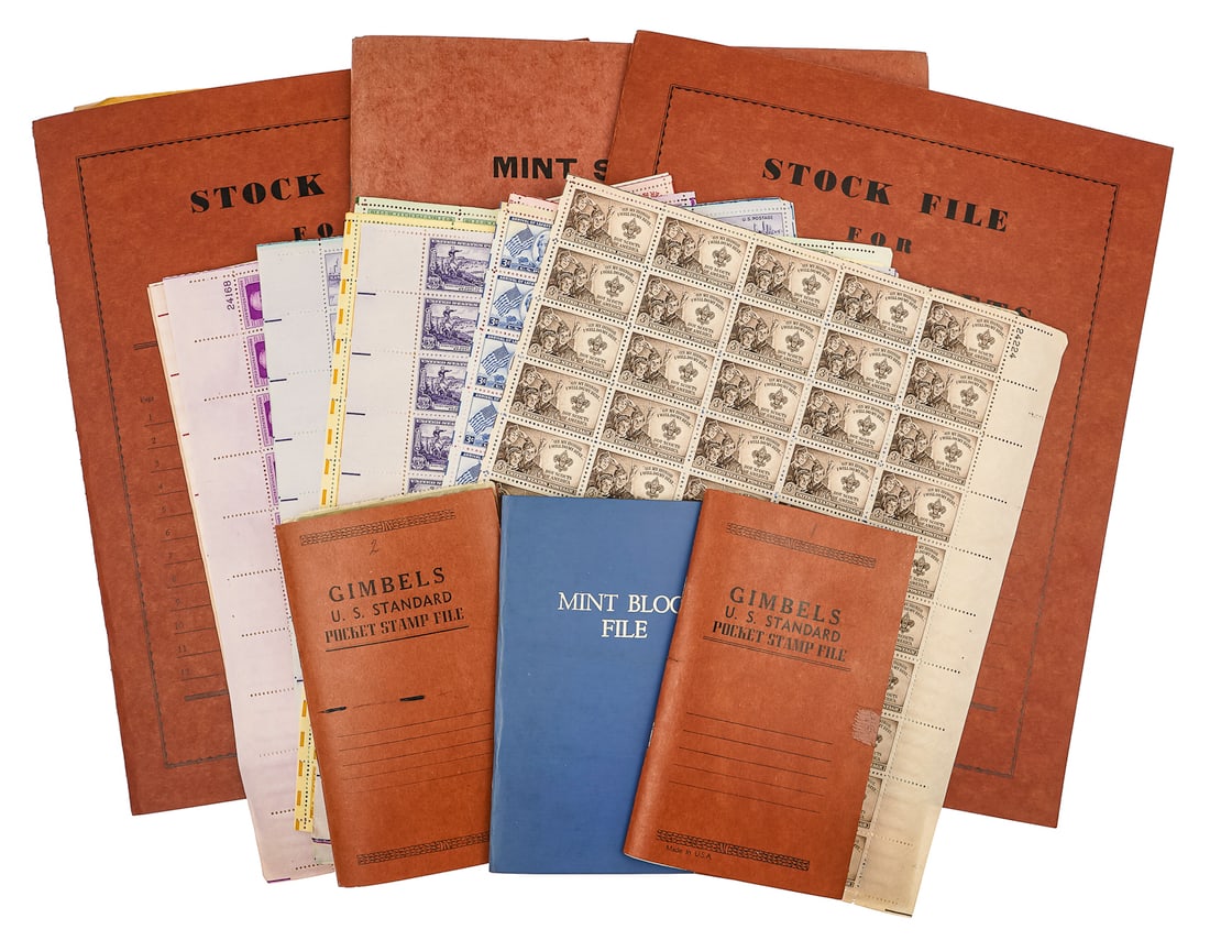 US Postage Stamps, Sheets, Partial Sheets (1 of 3)