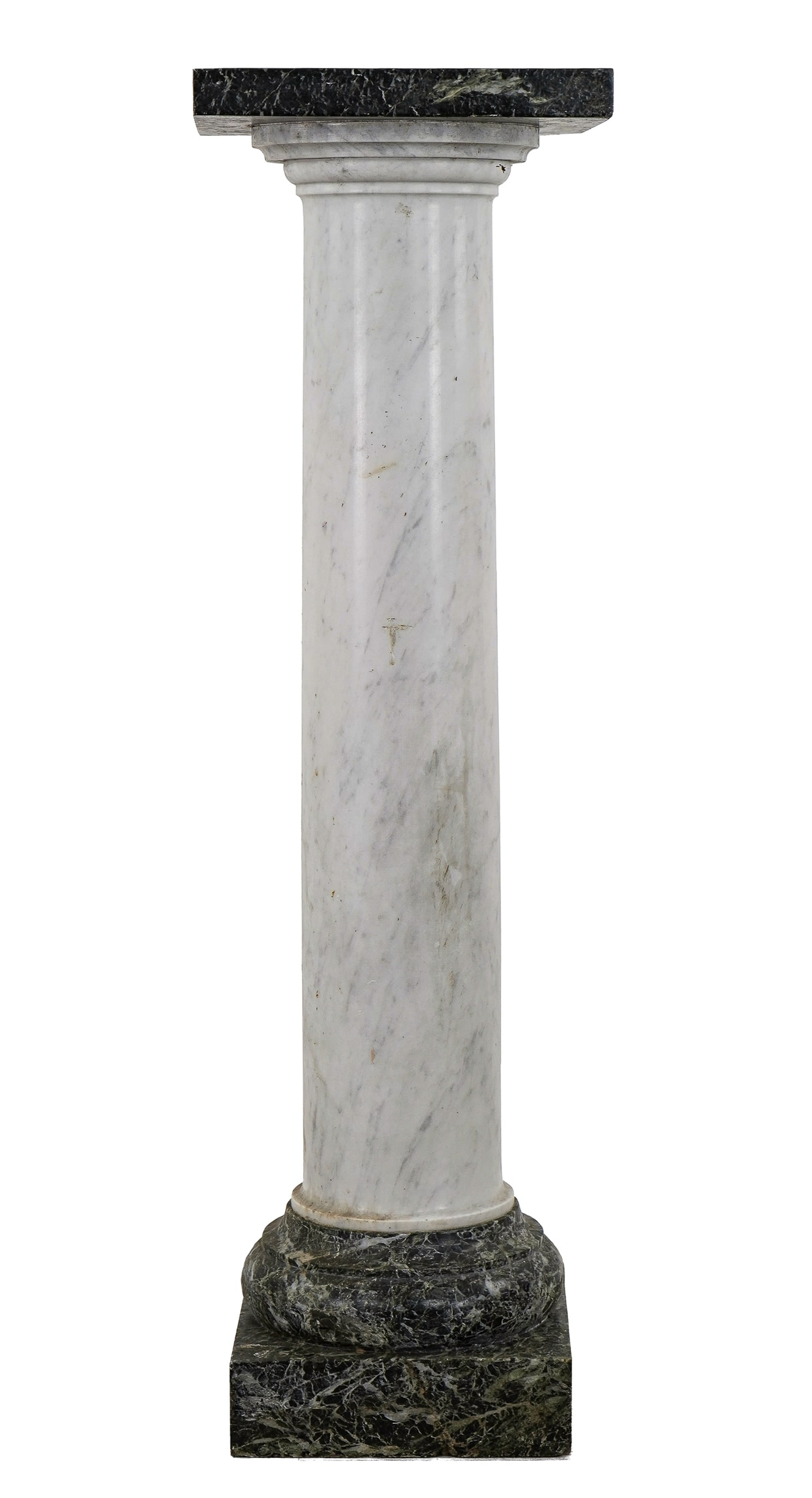 Early 20th c Marble and Serpentine Plinth (1 of 5)