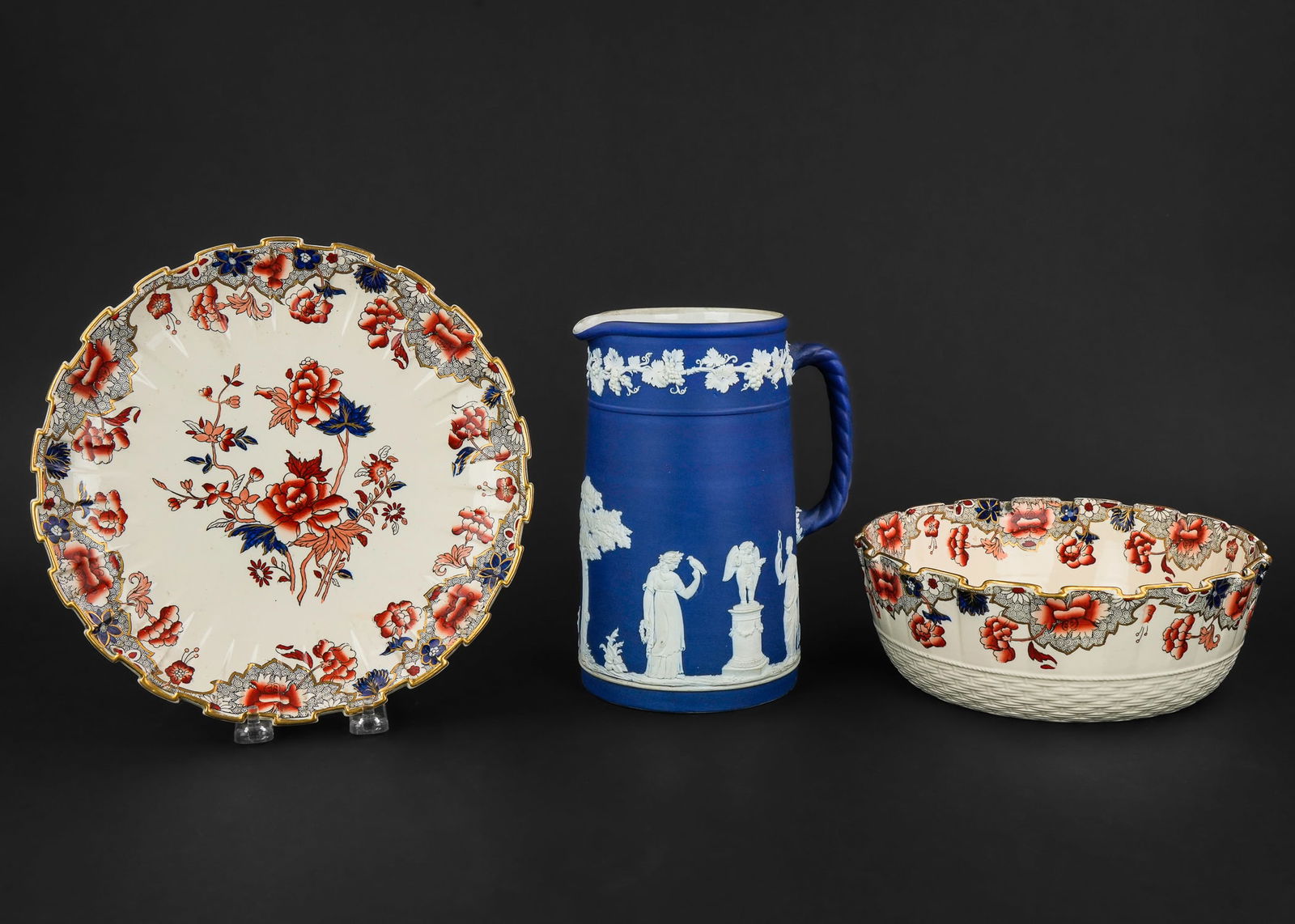 Wedgwood Jasperware Pitcher and Spode Imari (1 of 9)