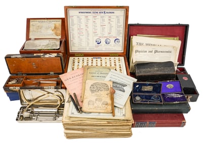 Early 20th c Medical Books, Devices