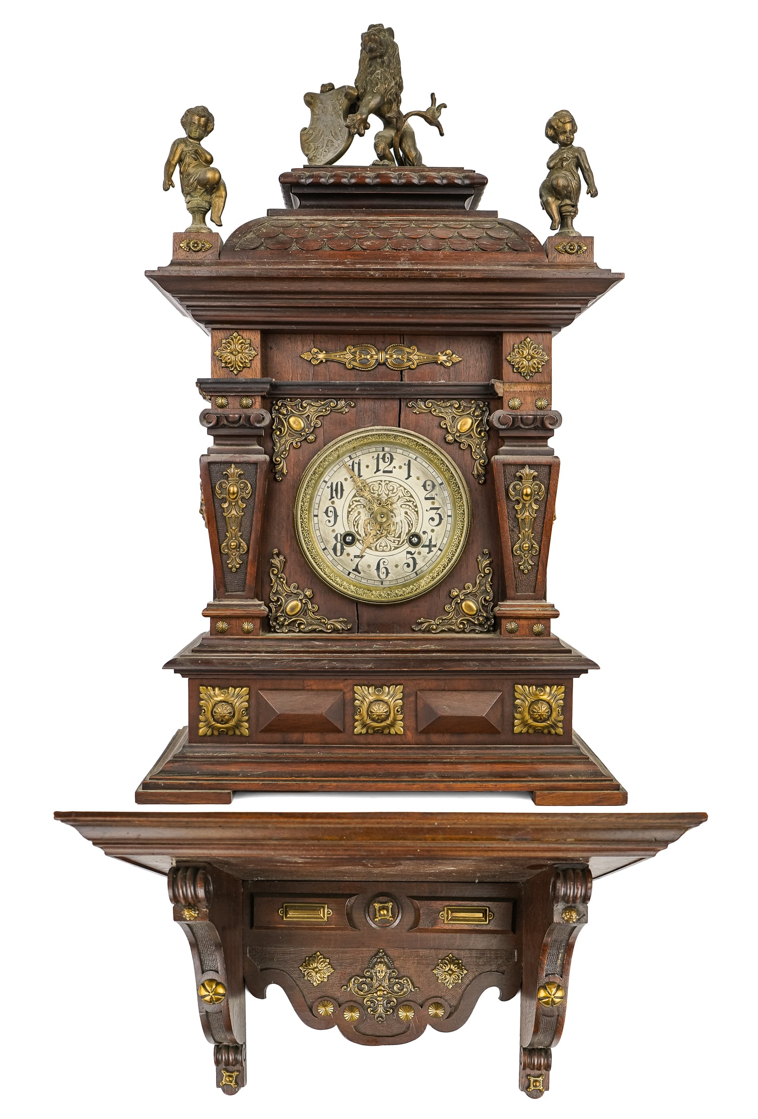 1880's Wilhelminian Style Shelf Clock (1 of 13)