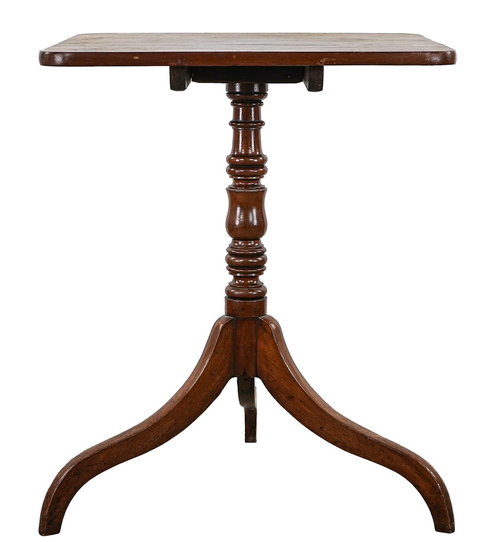 19th c Walnut Tilt Top Tea Table (1 of 5)